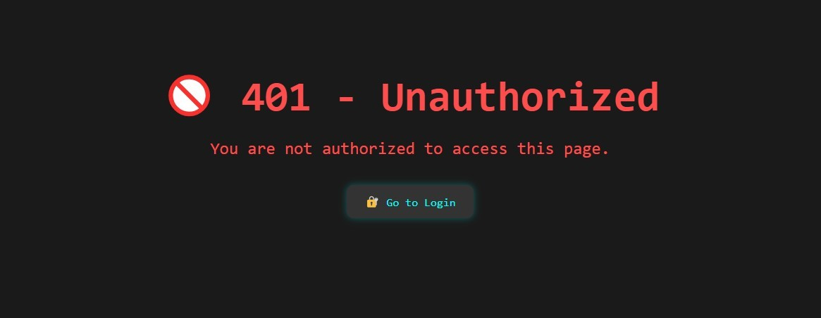 401 Unauthorized
