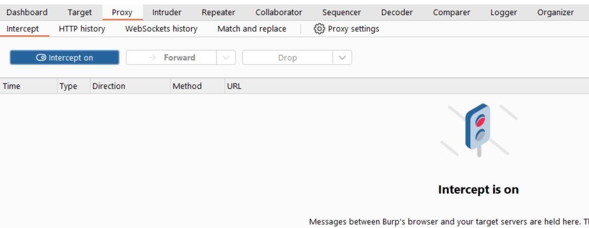 Burp Suite Intercept