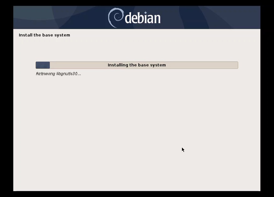 Installing base system