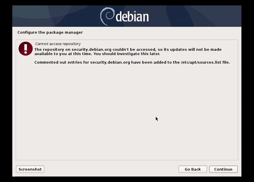 Cannot access repository