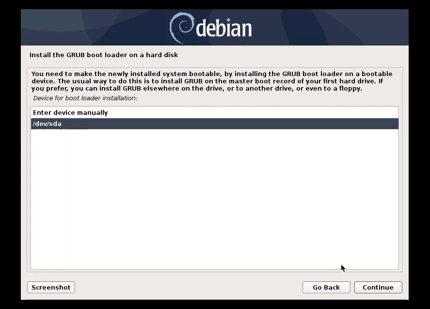 Boot device selection