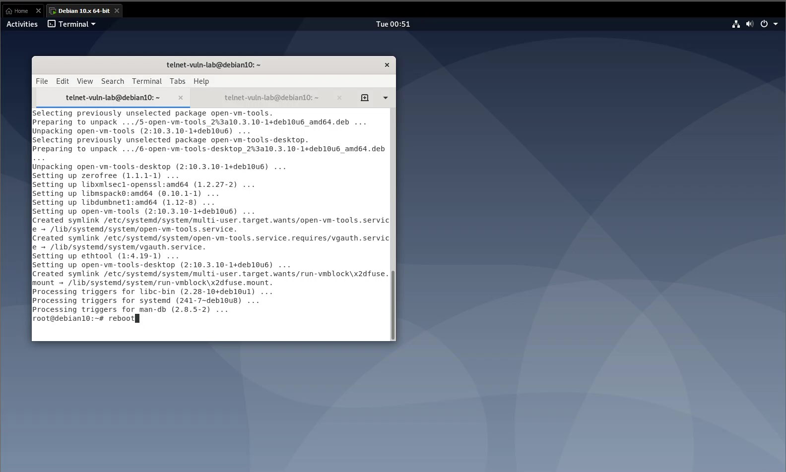 Installing open-vm-tools